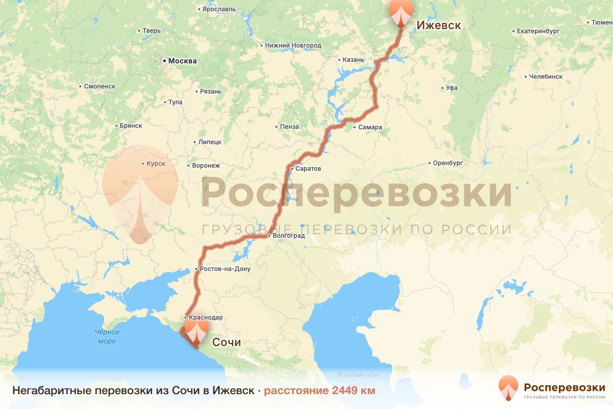 Негабарит Сочи Ижевск