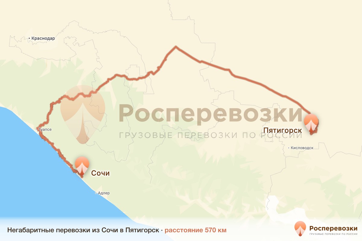 Негабарит Сочи Пятигорск