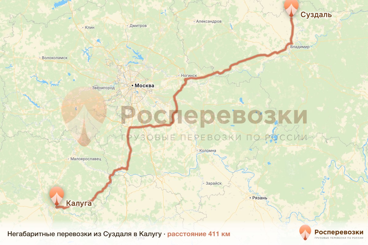 Негабарит Суздаль Калуга