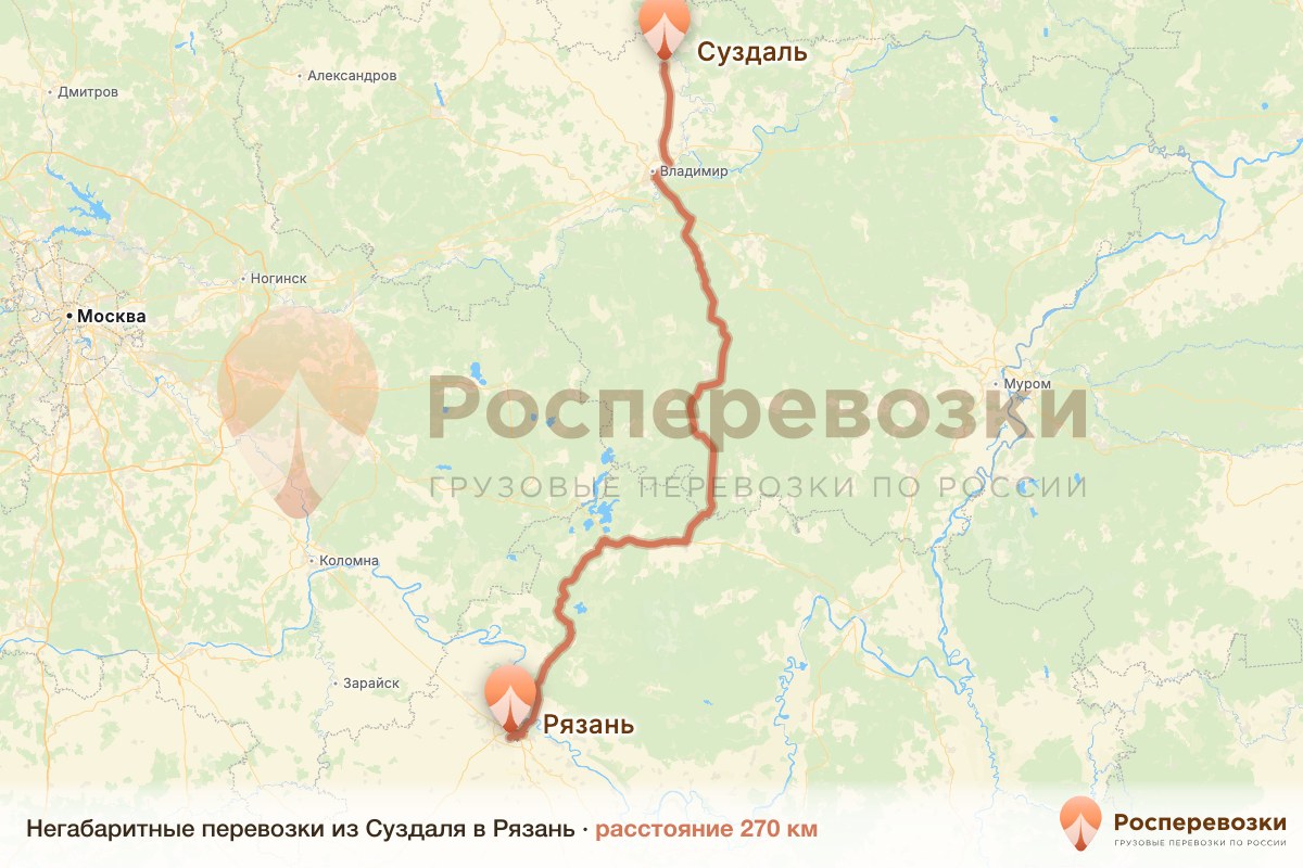 Негабарит Суздаль Рязань
