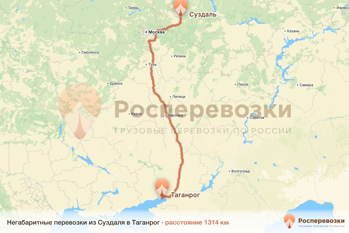 Негабарит Суздаль Таганрог