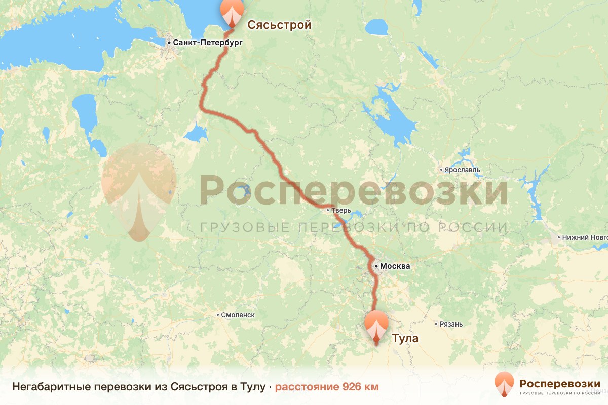 Негабарит Сясьстрой Тула