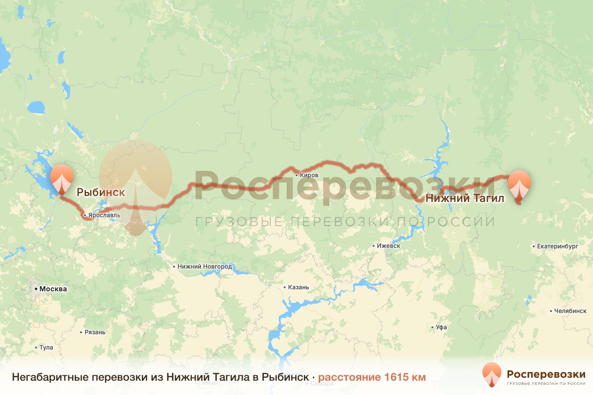 Негабарит Нижний Тагил Рыбинск