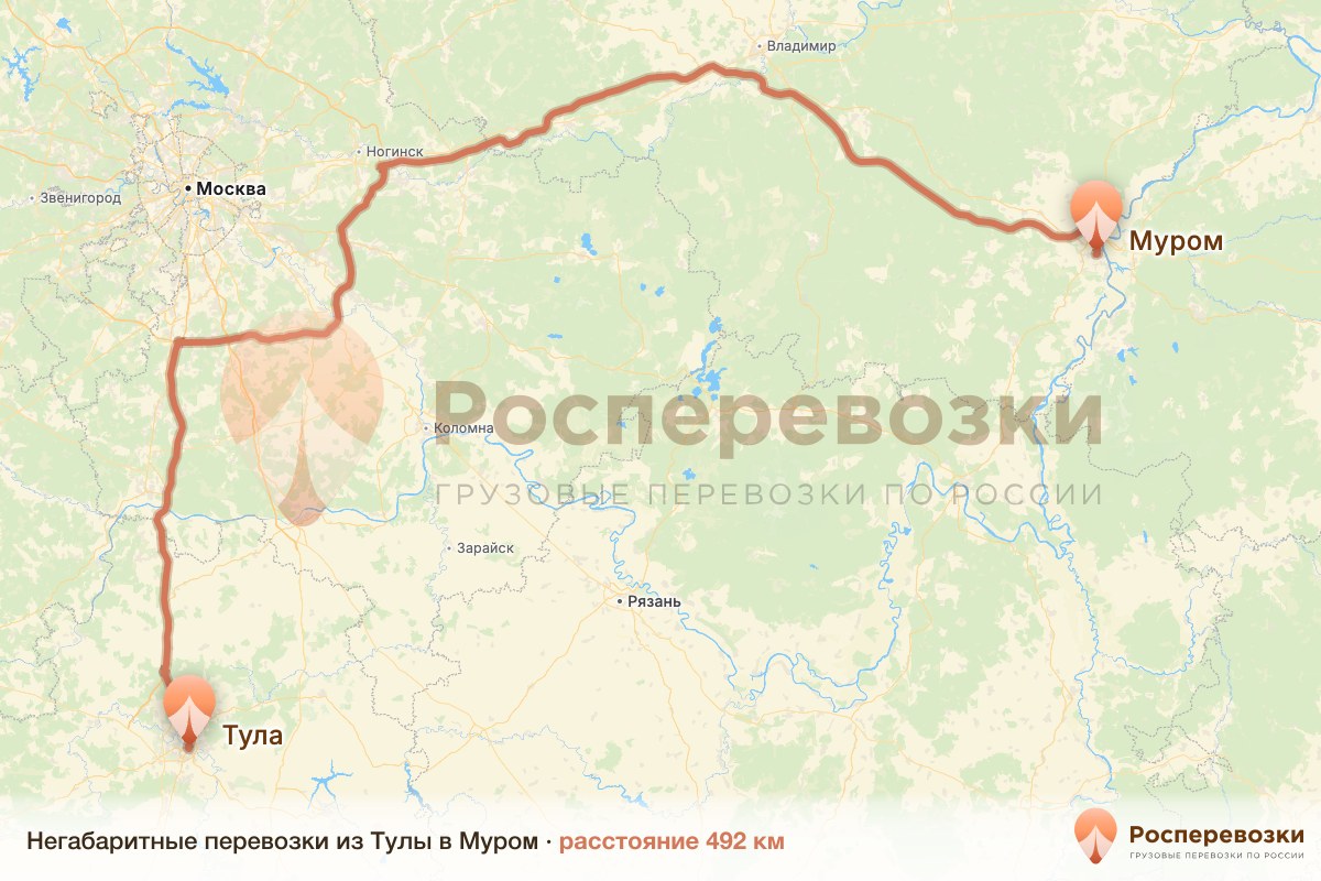Негабарит Тула Муром