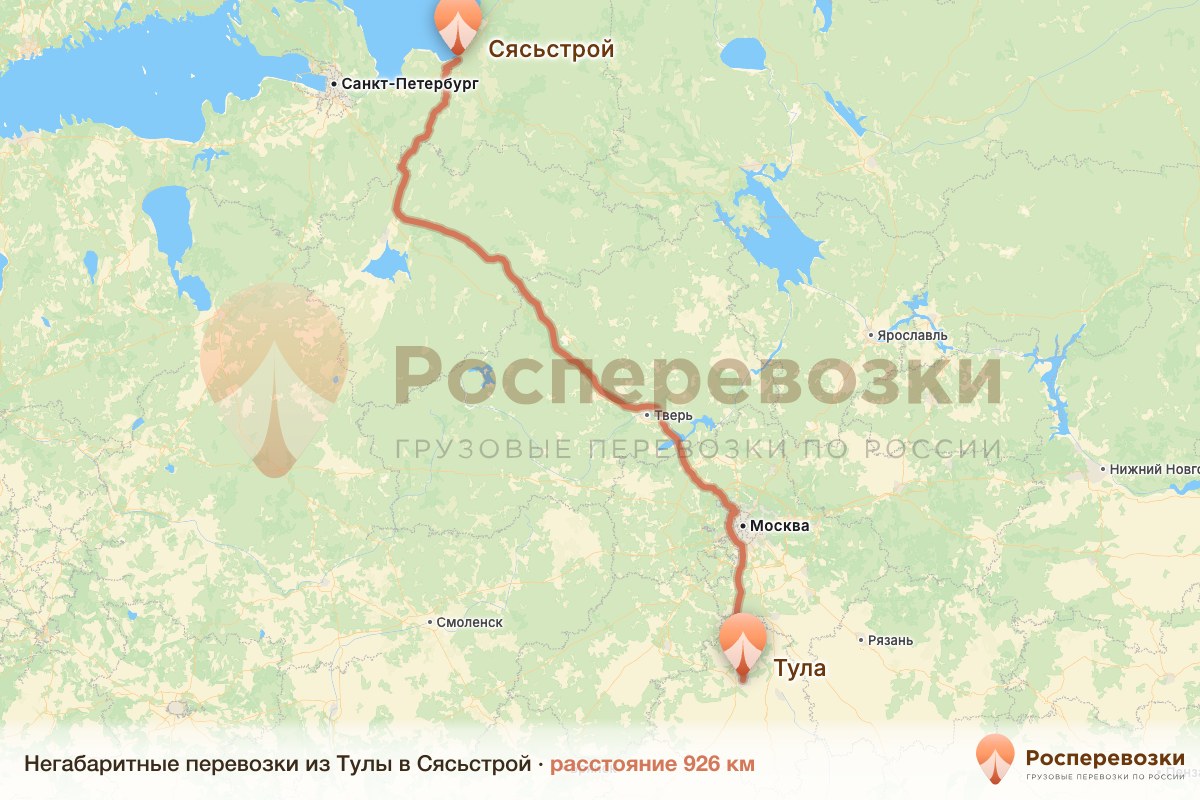 Негабарит Тула Сясьстрой