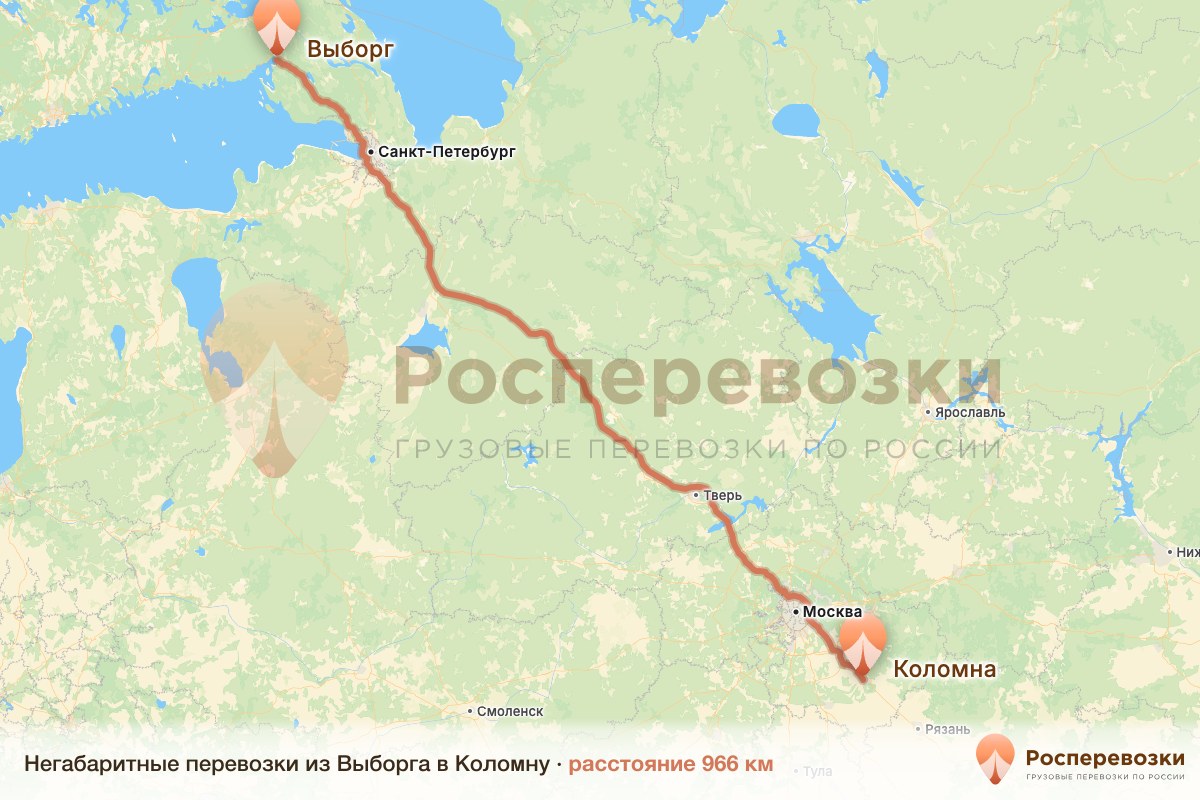 Негабарит Выборг Коломна