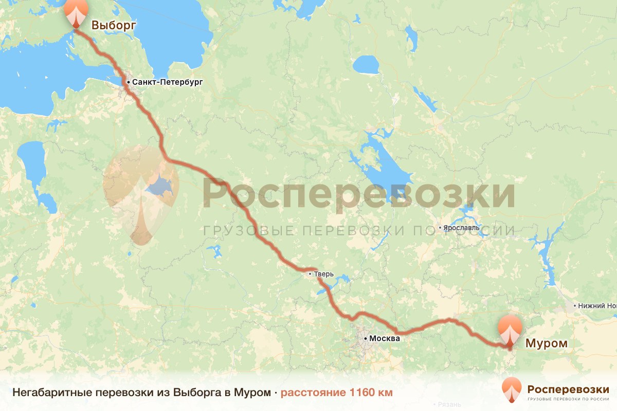 Негабарит Выборг Муром