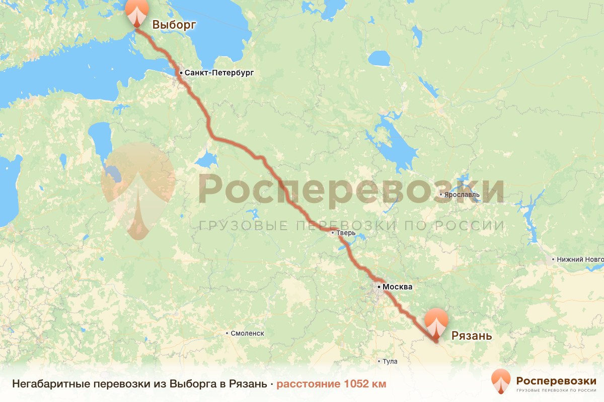 Негабарит Выборг Рязань