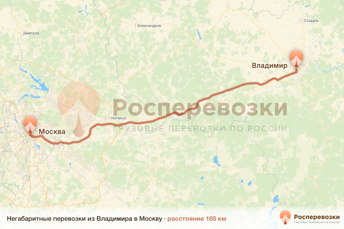 Негабарит Владимир Москва