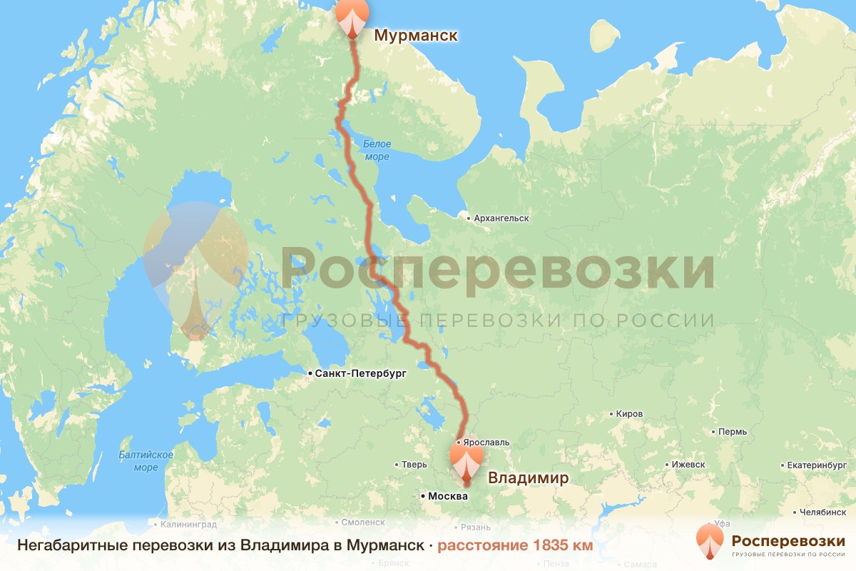 Негабарит Владимир Мурманск