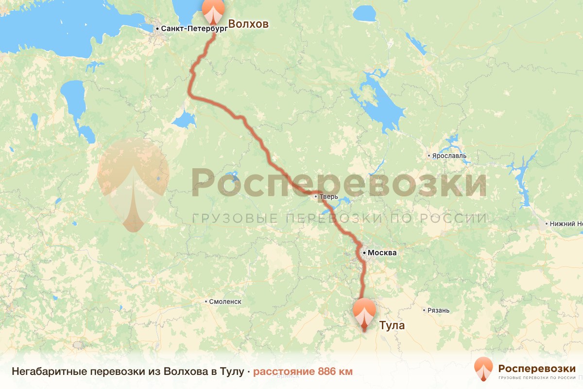 Негабарит Волхов Тула