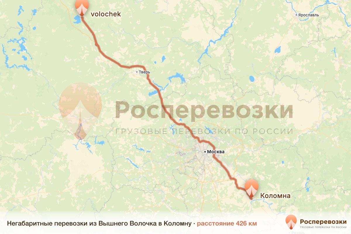Негабарит Вышний Волочёк Коломна