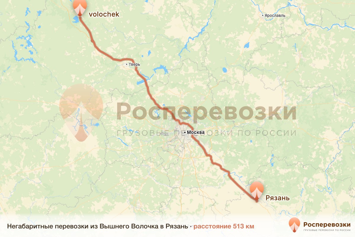 Негабарит Вышний Волочёк Рязань