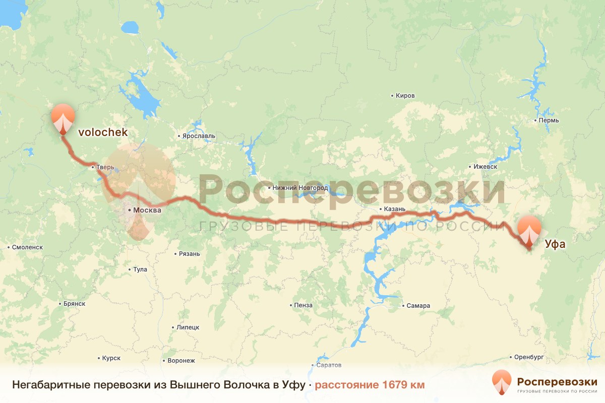 Негабарит Вышний Волочёк Уфа