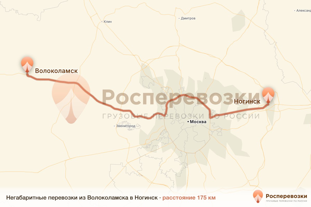 Негабарит Волоколамск Ногинск