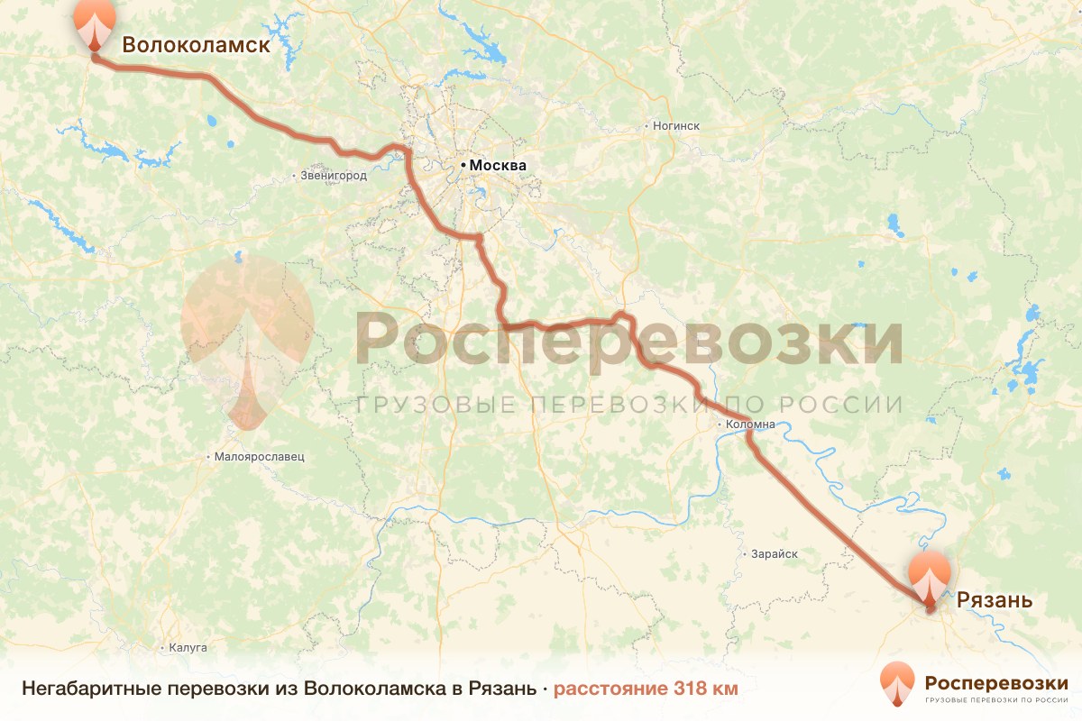 Негабарит Волоколамск Рязань