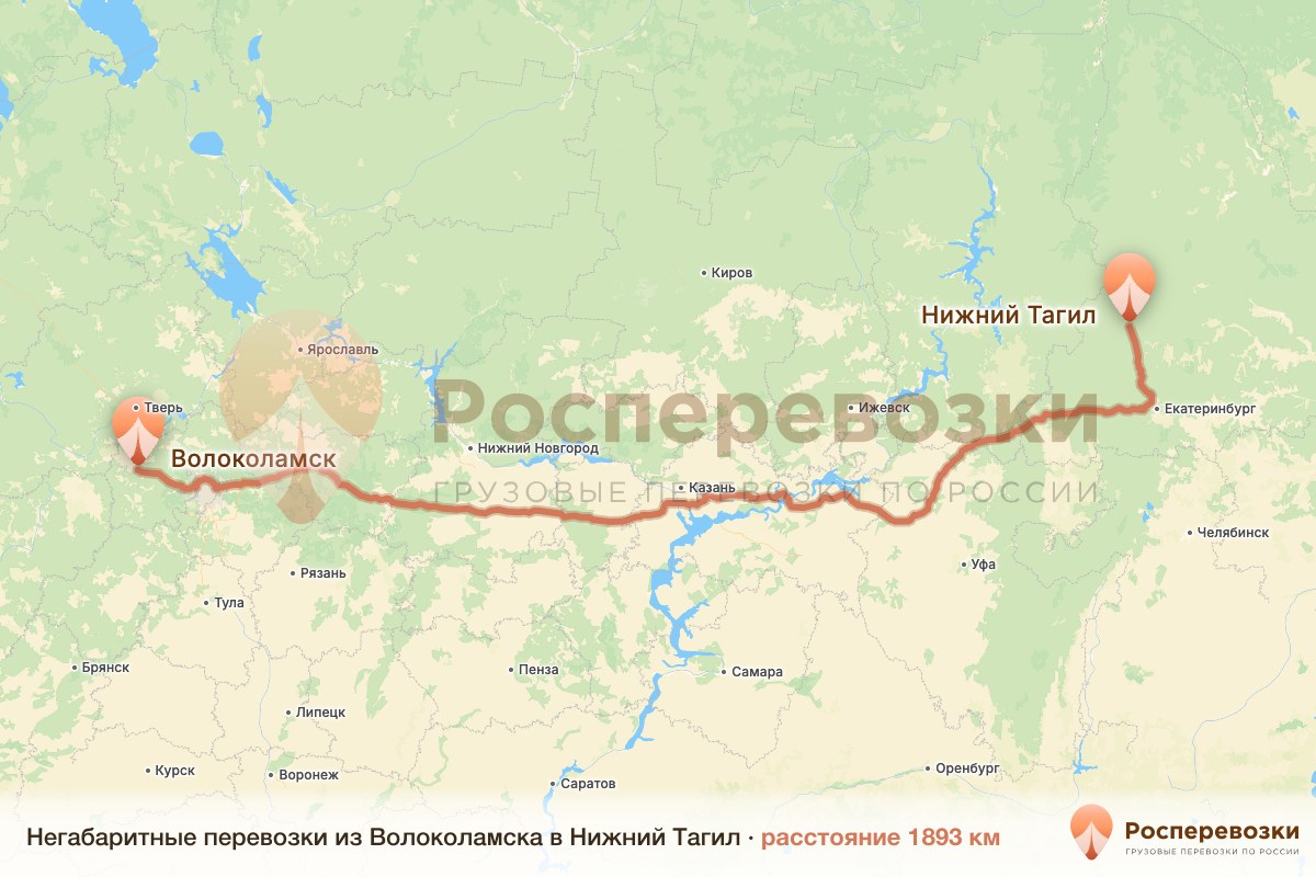 Негабарит Волоколамск Нижний Тагил
