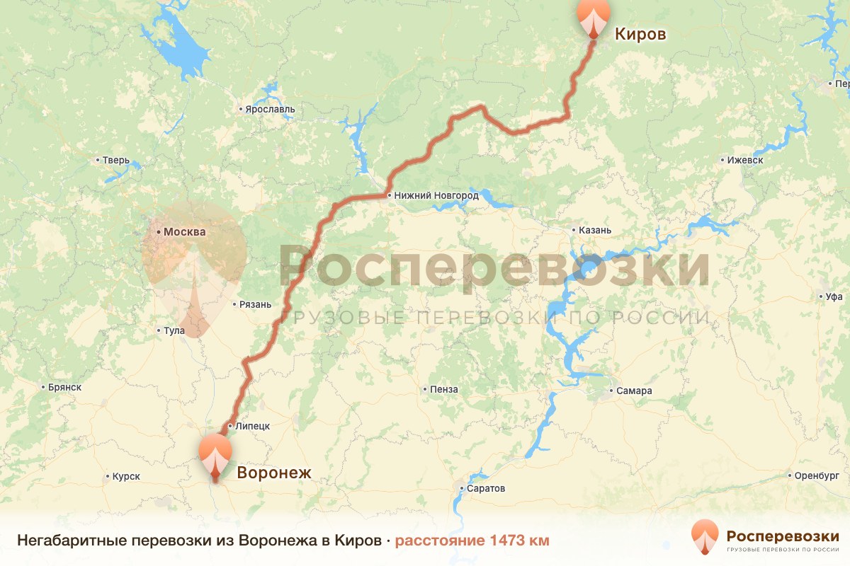Негабарит Воронеж Киров