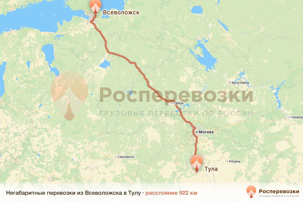 Негабарит Всеволожск Тула