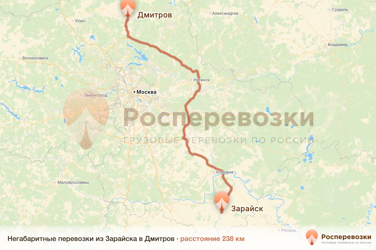Негабарит Зарайск Дмитров