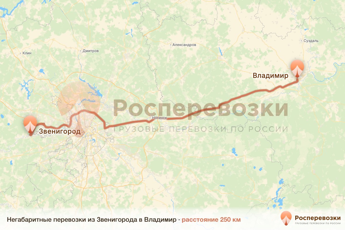 Негабарит Звенигород Владимир
