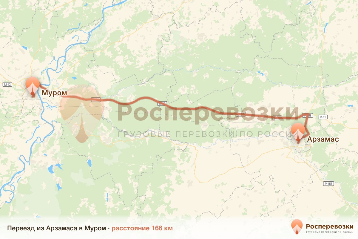 Переезд Арзамас Муром