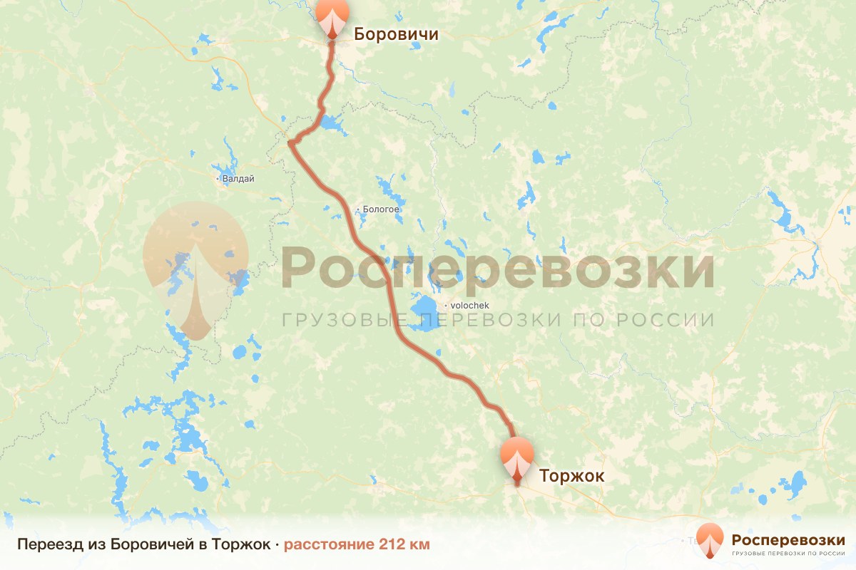 Переезд Боровичи Торжок