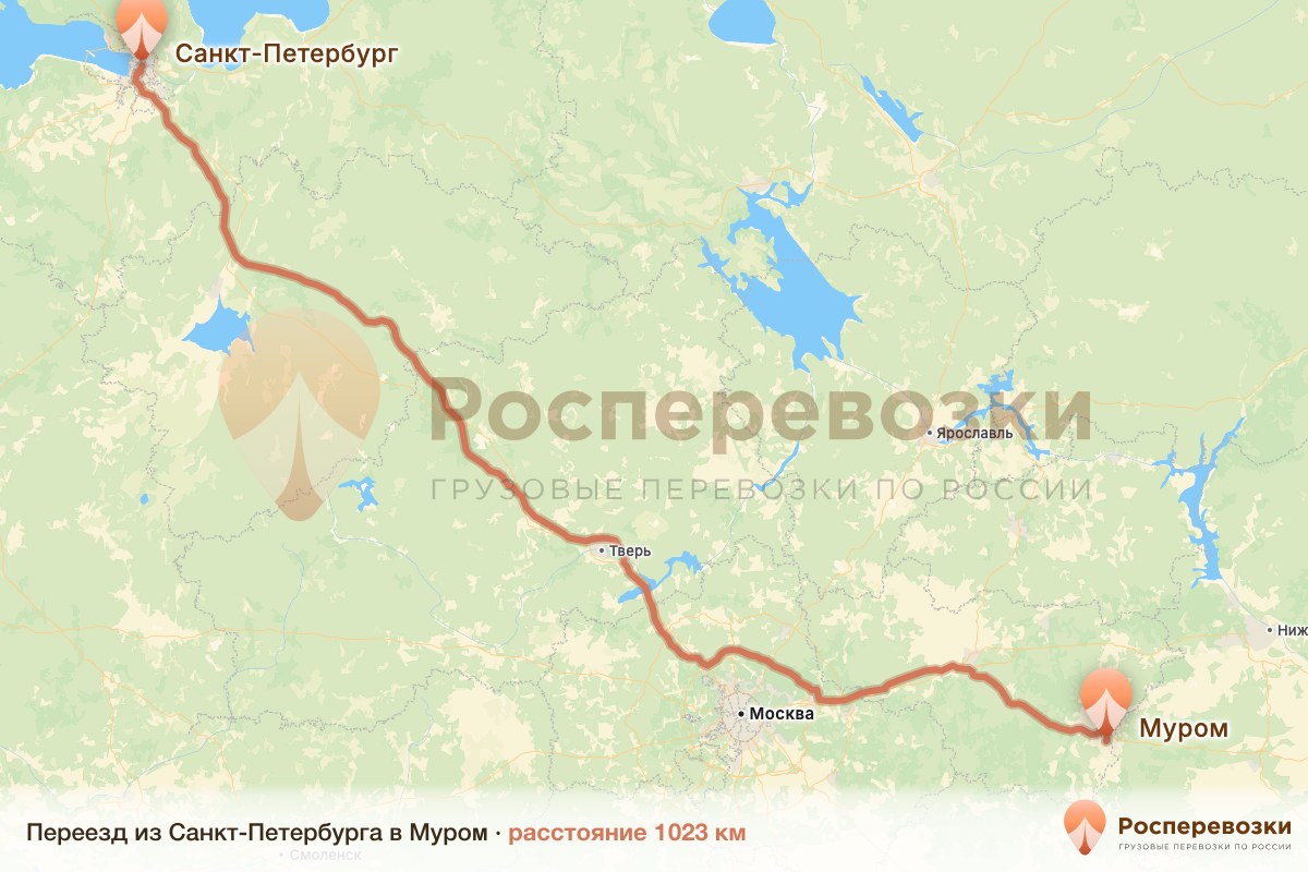 Переезд Санкт-Петербург Муром