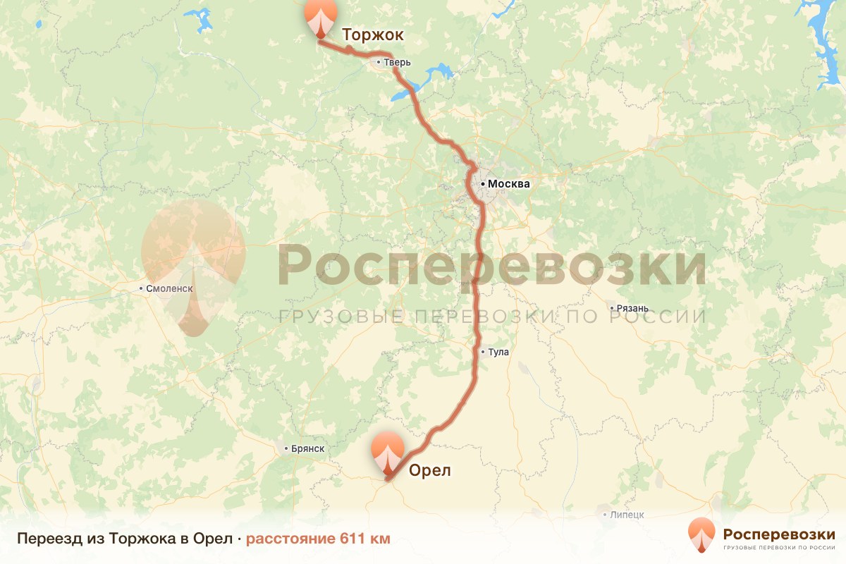 Переезд Торжок Орел