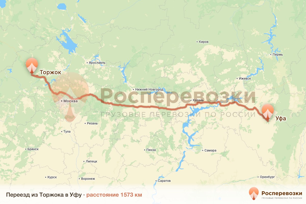 Переезд Торжок Уфа