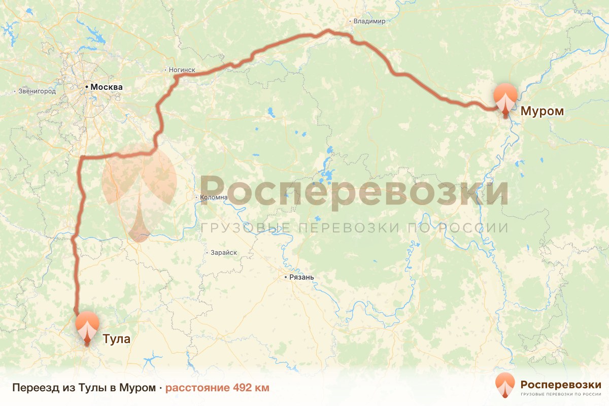 Переезд Тула Муром