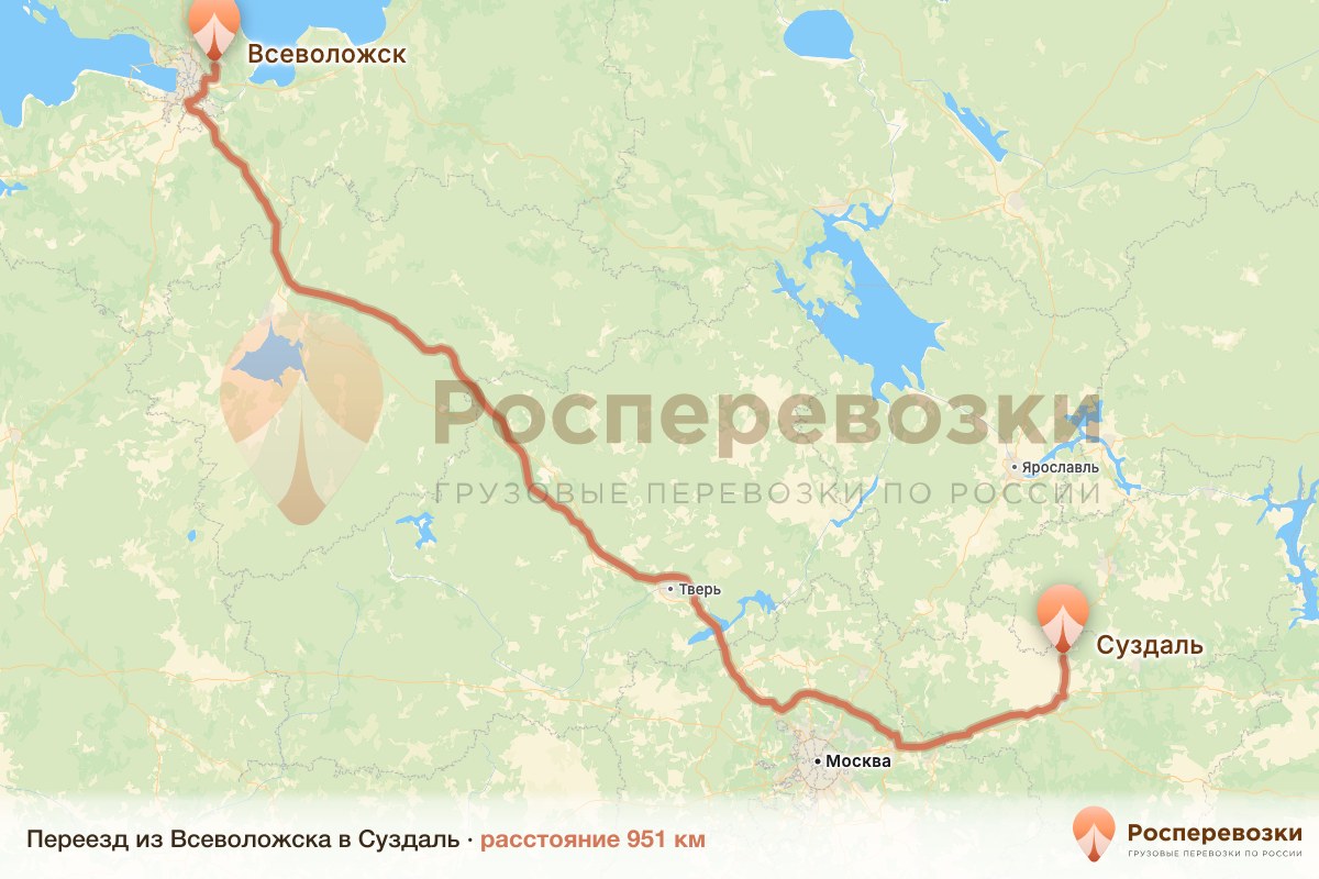 Переезд Всеволожск Суздаль