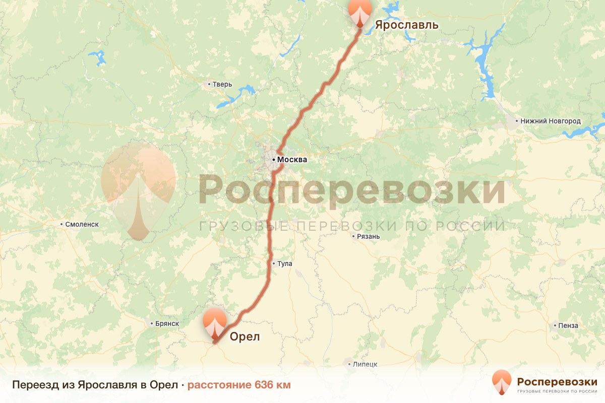 Переезд Ярославль Орел