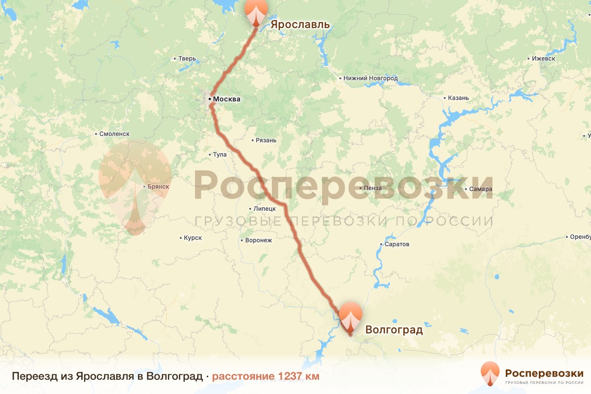Переезд Ярославль Волгоград