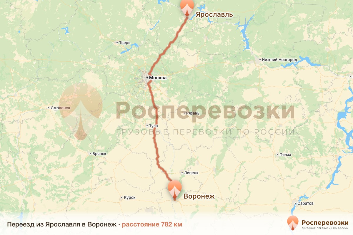 Переезд Ярославль Воронеж
