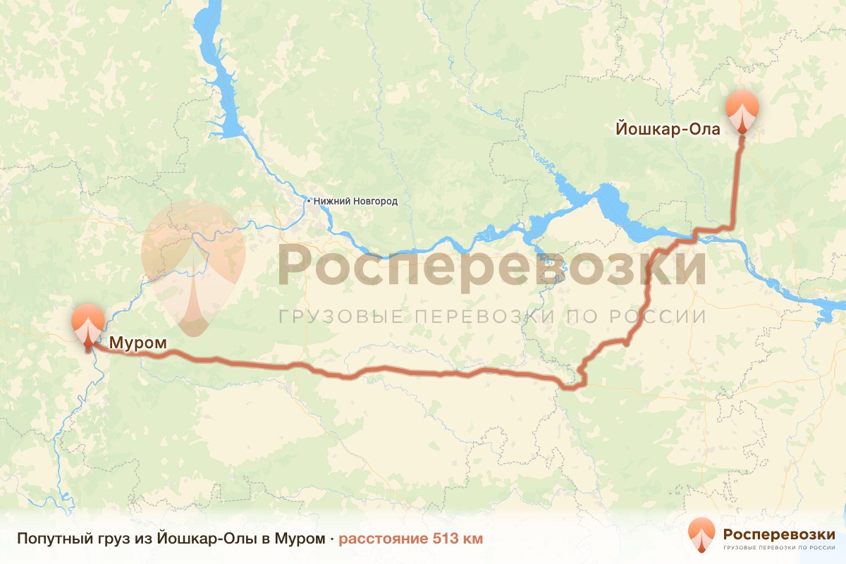 Попутный груз Йошкар-Ола Муром