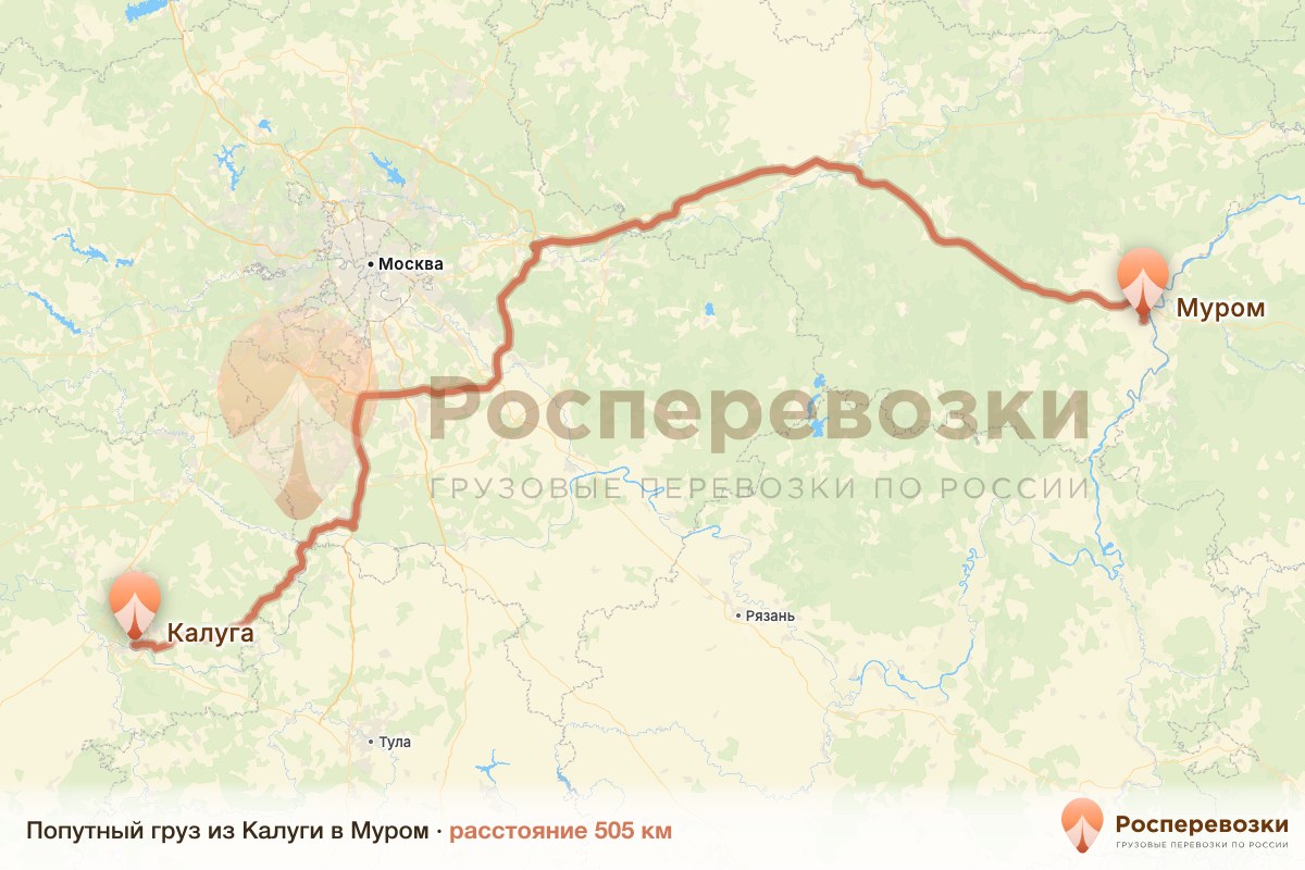 Попутный груз Калуга Муром