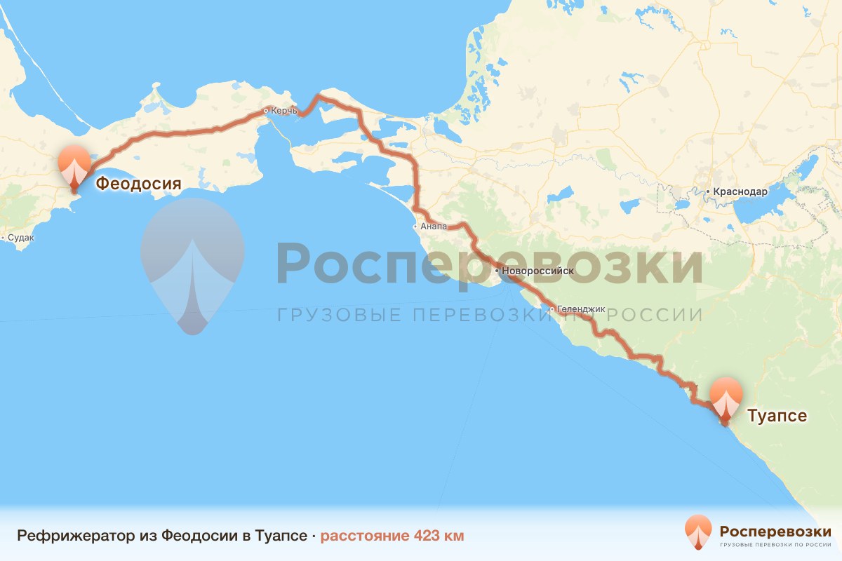 Рефрижератор Феодосия Туапсе