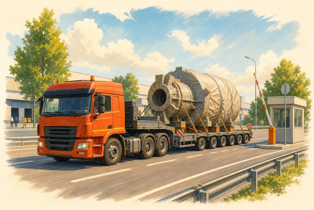 Перевозка негабаритных грузов автотранспортом