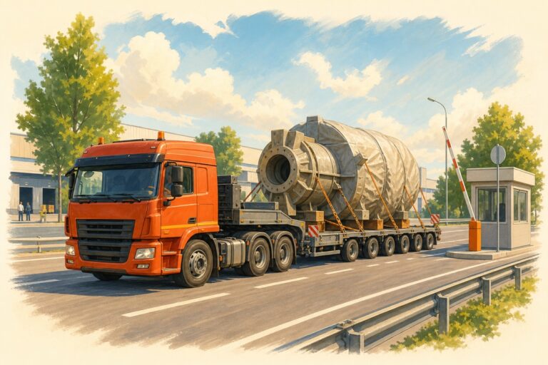 Перевозка негабаритных грузов автотранспортом
