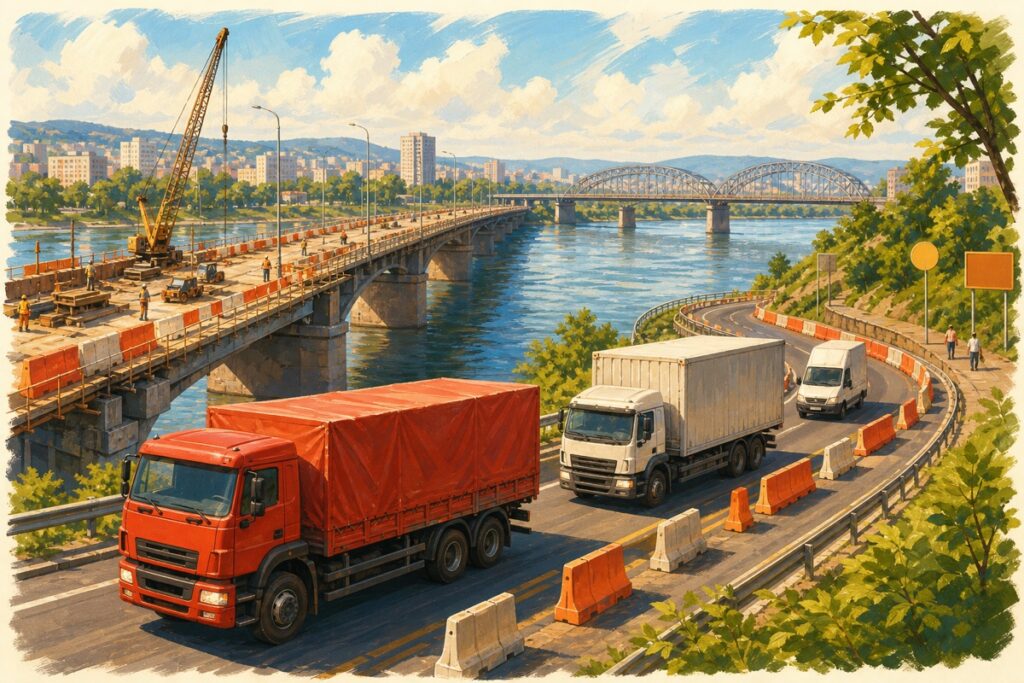 Красноярск закрывает четыре моста на полгода: как перевозчикам пережить ремонтный сезон