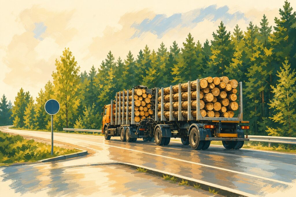 Коники для перевозки труб и леса