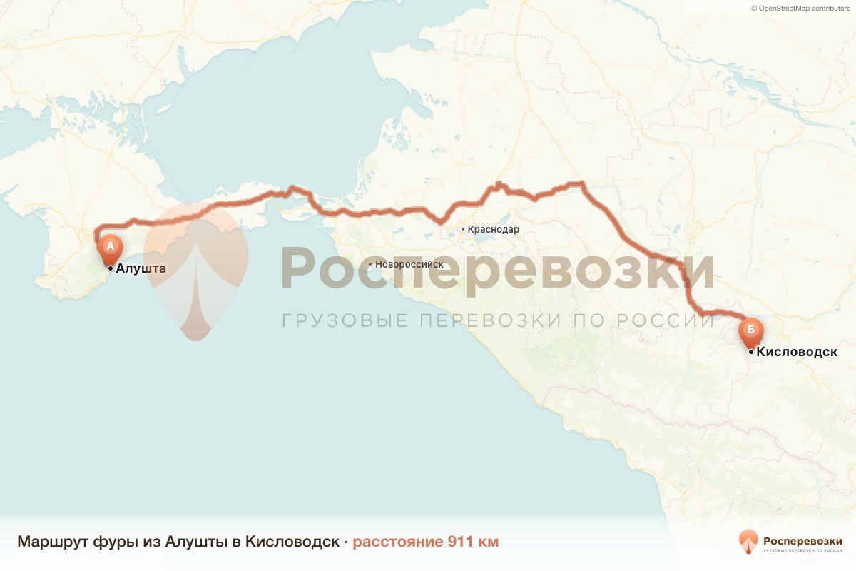 Фура Алушта Кисловодск