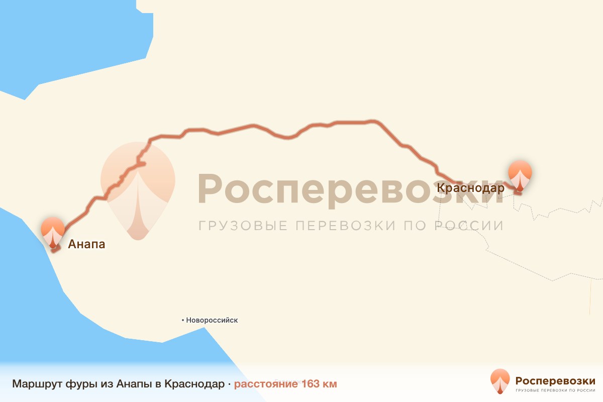Фура Анапа Краснодар