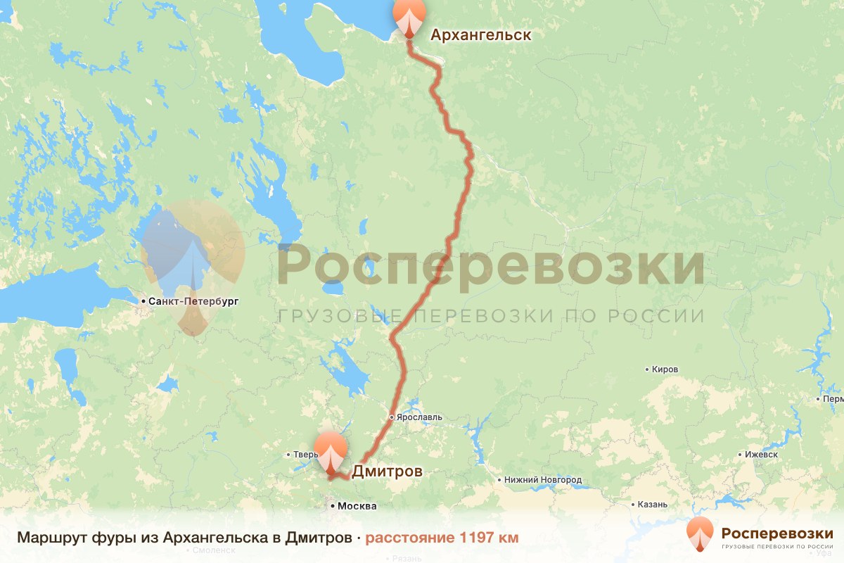 Фура Архангельск Дмитров