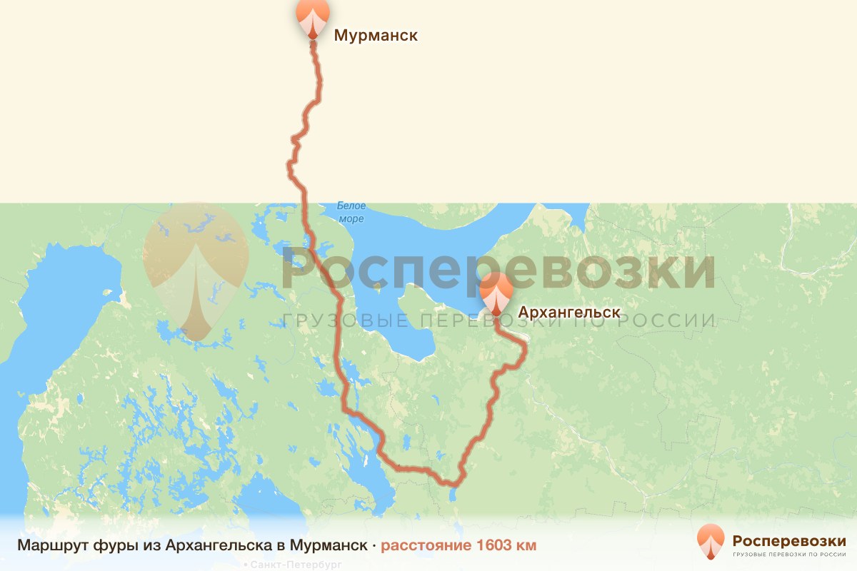 Фура Архангельск Мурманск