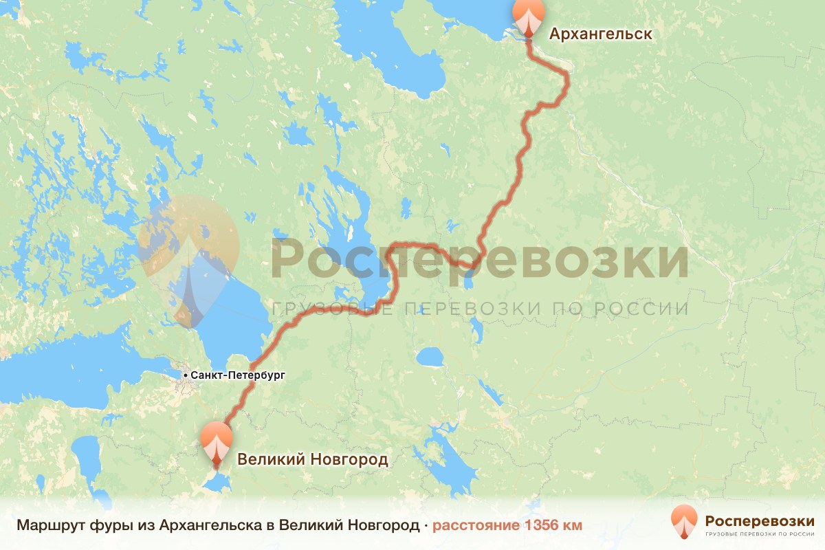 Фура Архангельск Великий Новгород