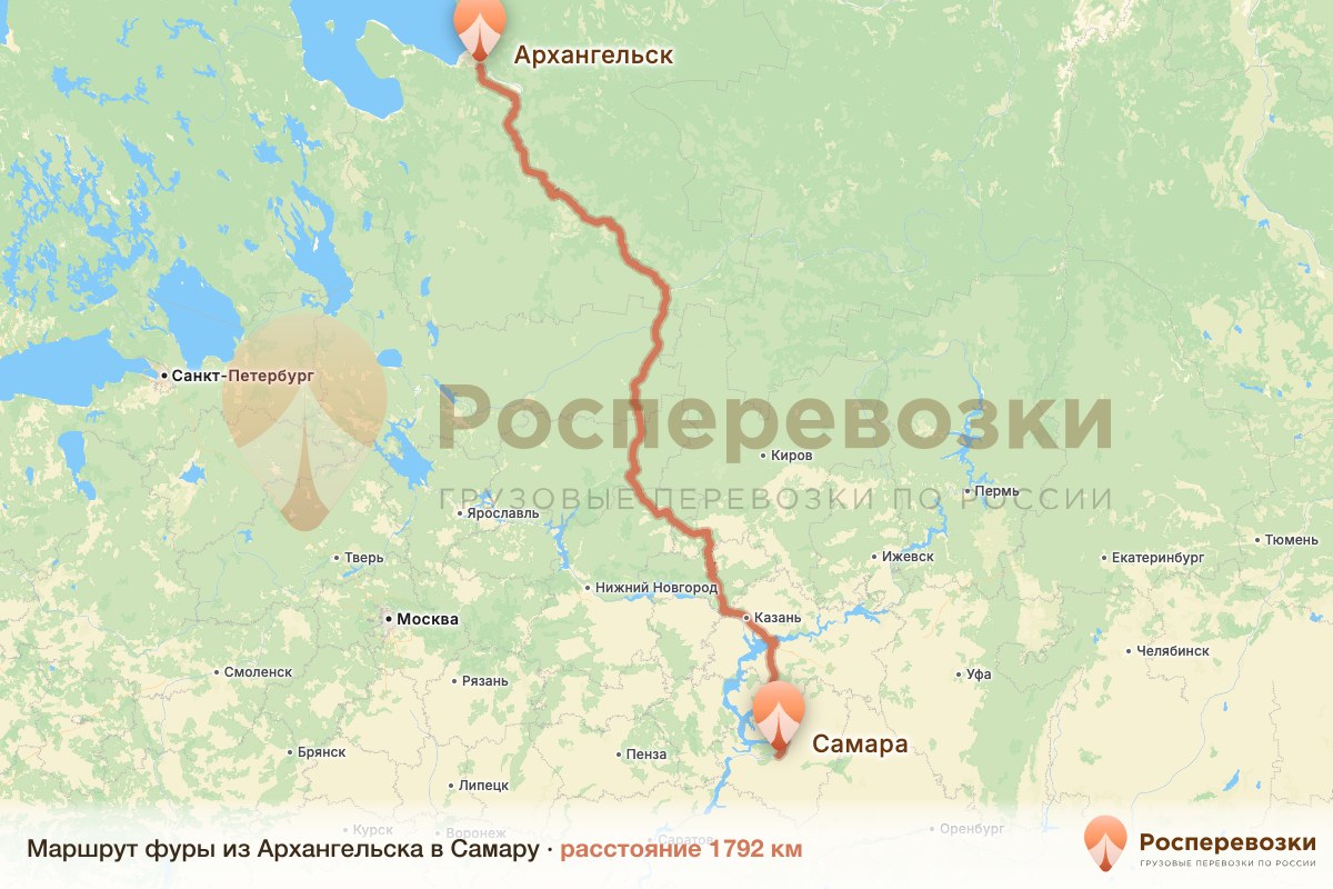 Фура Архангельск Самара