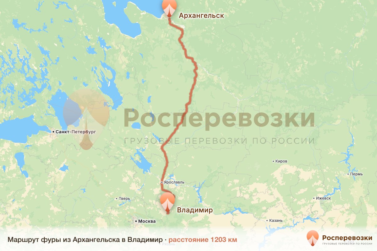 Фура Архангельск Владимир