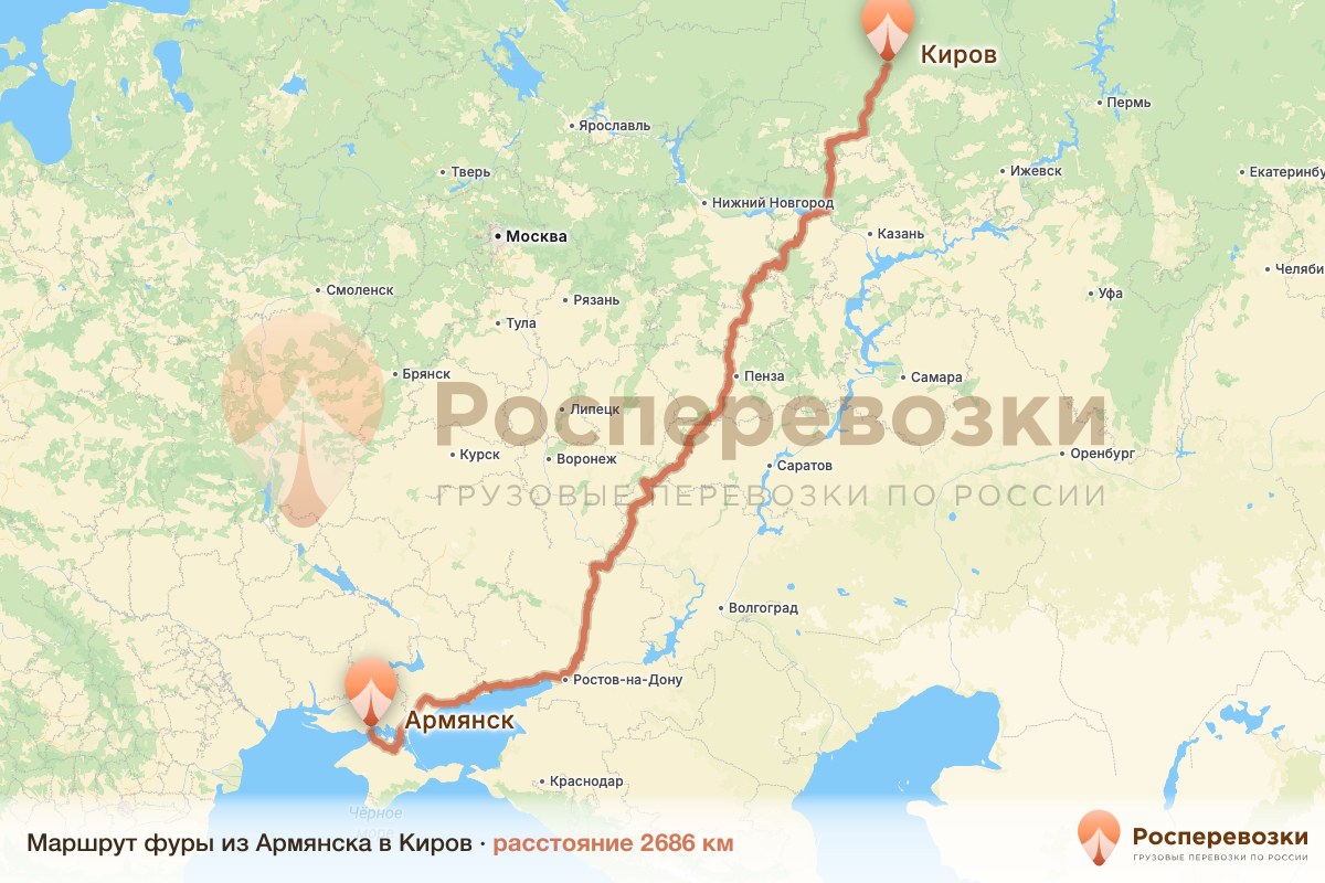 Фура Армянск Киров